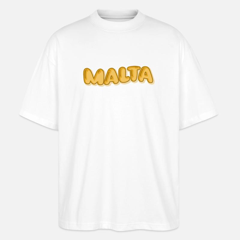 Comic Malta - Stanley/Stella Oversized Unisex Bio T-Shirt Blaster 2.0 - Weiß