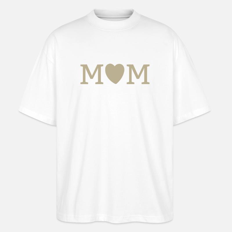 MUM – Mutterliebe  - Stanley/Stella Oversized Unisex Bio T-Shirt Blaster 2.0 - Weiß