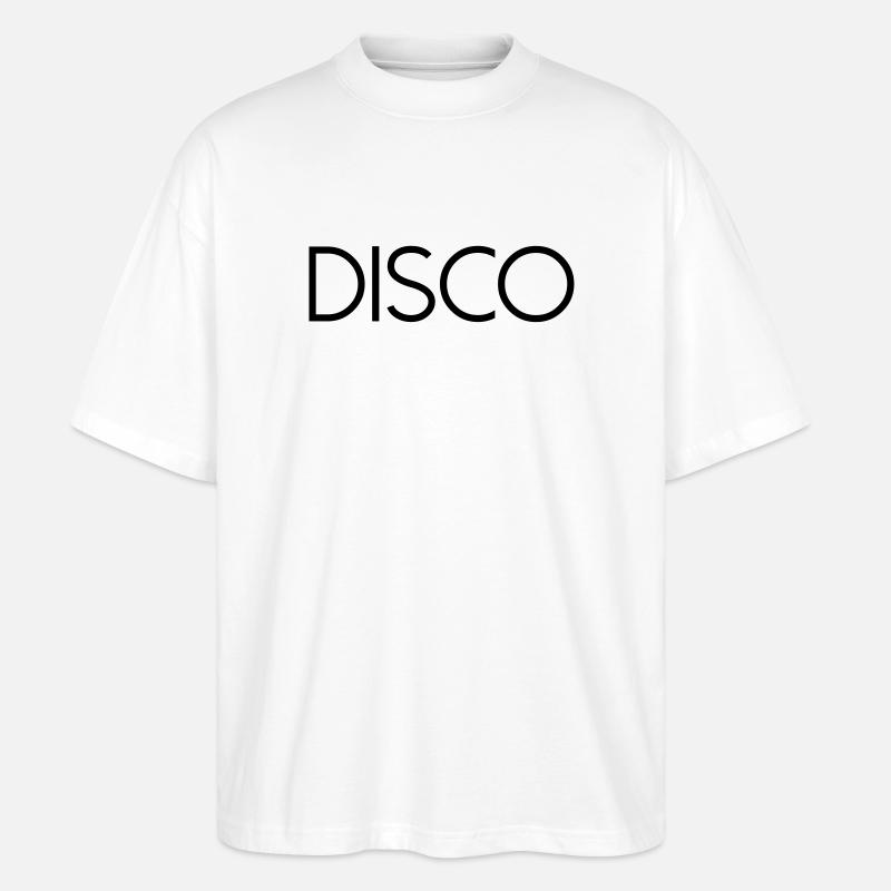 DISCO Diskokugel - Stanley/Stella Oversized Unisex Organic T-shirt Blaster 2.0 - white
