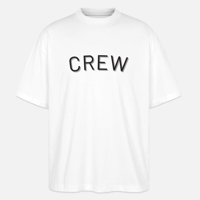 Crew - Stanley/Stella Oversized Unisex Bio T-Shirt Blaster 2.0 - Weiß