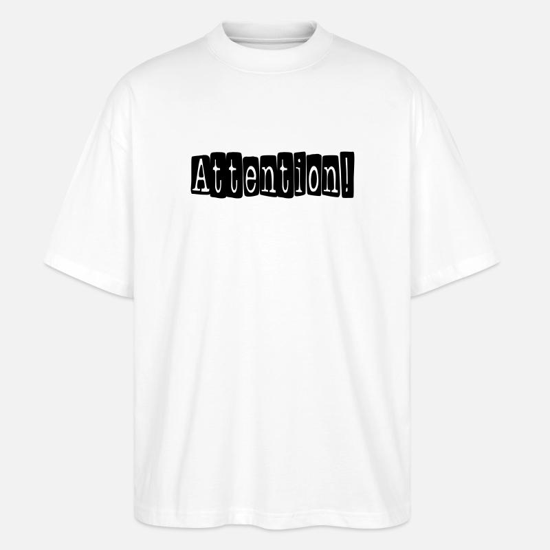 attention - T-shirt bio Blaster 2.0 coupe oversize Stanley/Stella Unisexe - blanc