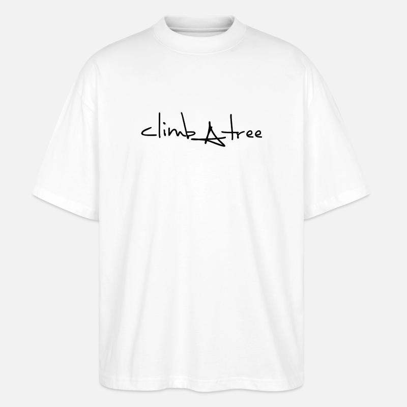 climbAtree - Stanley/Stella Oversized Unisex Bio T-Shirt Blaster 2.0 - Weiß