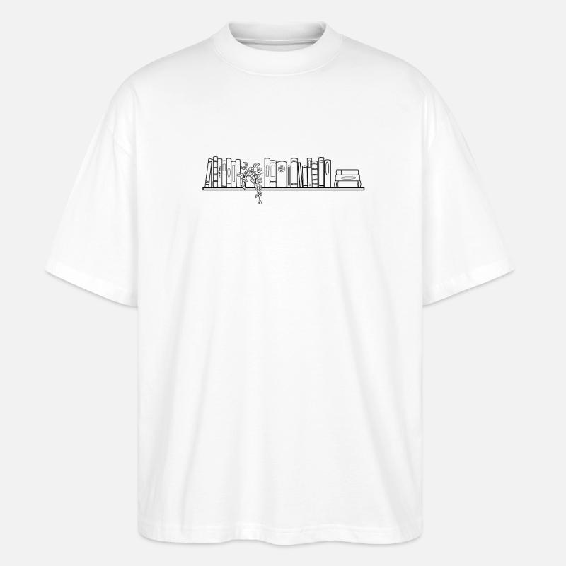 Bücherregal - Stanley/Stella Oversized Unisex Bio T-Shirt Blaster 2.0 - Weiß
