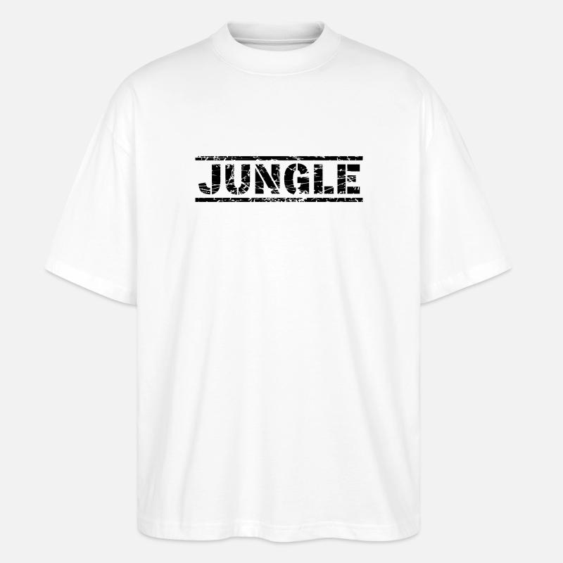 Jungle - Stanley/Stella Oversized Unisex Bio T-Shirt Blaster 2.0 - Weiß