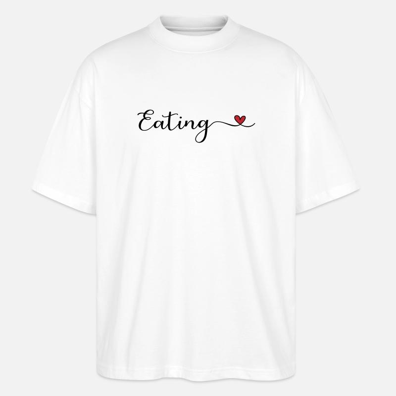 Eating - Stanley/Stella Oversized Unisex Bio T-Shirt Blaster 2.0 - Weiß