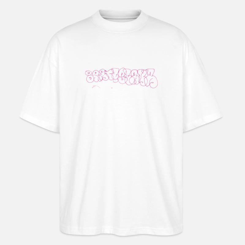 Bratislava Graffiti Souvenir - T-shirt bio Blaster 2.0 coupe oversize Stanley/Stella Unisexe - blanc