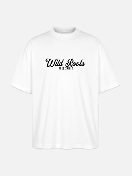 Wild Roots Free Spirit - Stanley/Stella Oversized Unisex Bio T-Shirt Blaster 2.0 - Weiß