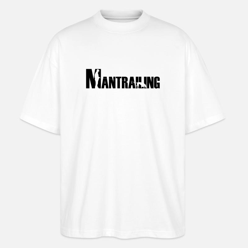 Mantrailing Malinois / German Shepherd - Stanley/Stella Oversized Unisex Organic T-shirt Blaster 2.0 - white
