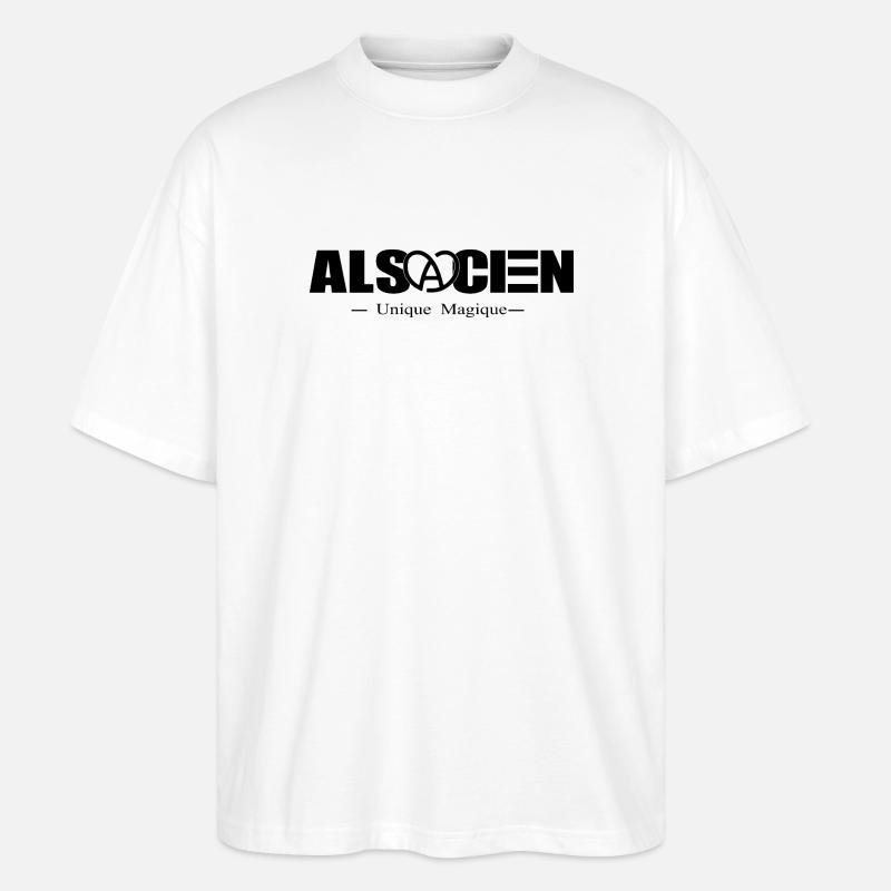 Ich bin Elsässer - Stanley/Stella Oversized Unisex Bio T-Shirt Blaster 2.0 - Weiß