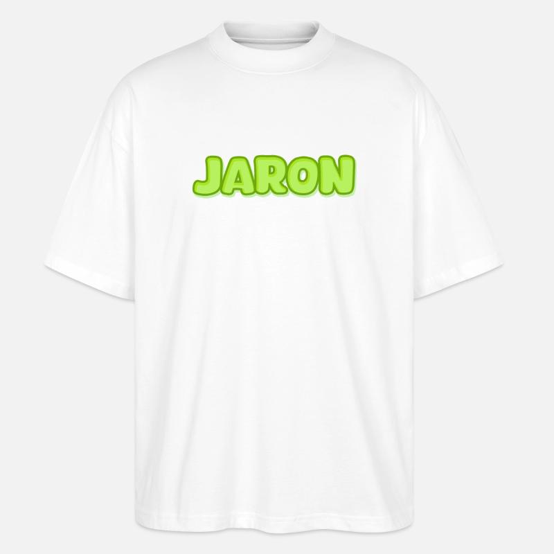 Jaron Jaron - Stanley/Stella Oversized Unisex Bio T-Shirt Blaster 2.0 - Weiß