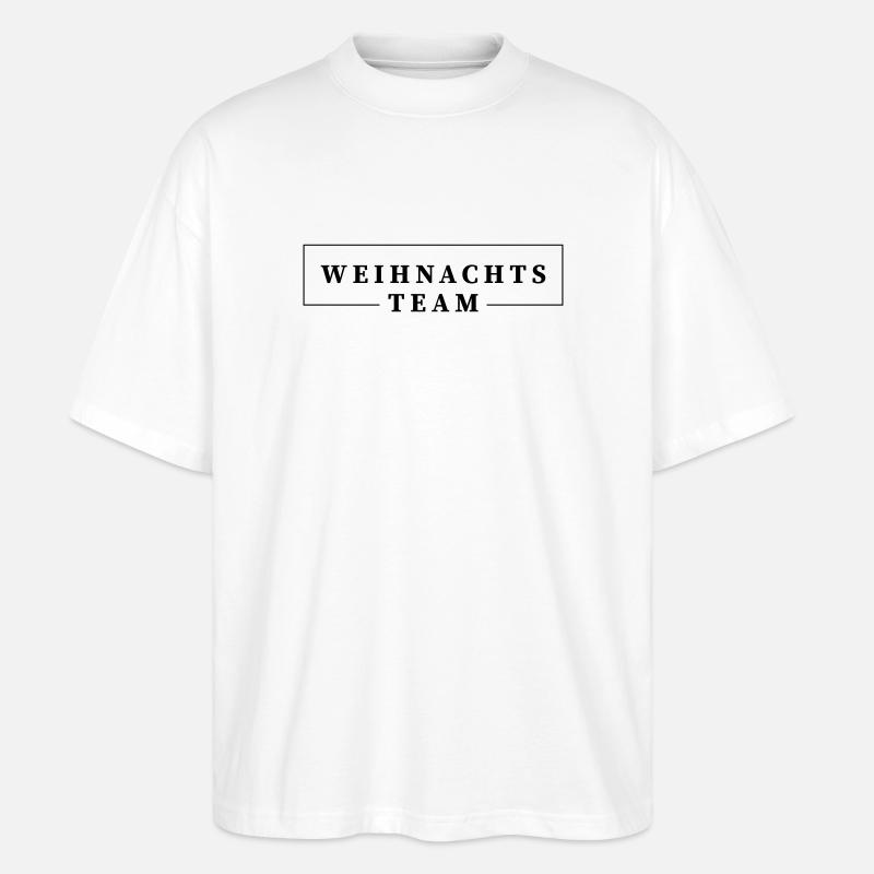 Weihnachts Team - Stanley/Stella Oversized Unisex Bio T-Shirt Blaster 2.0 - Weiß