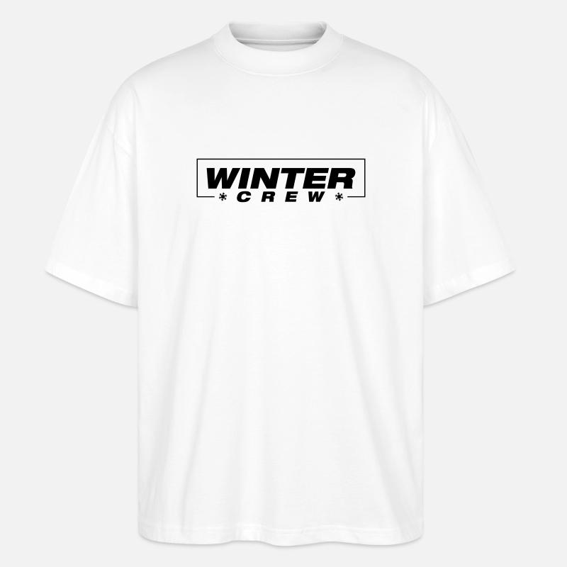 Winter Crew Winterlich - Stanley/Stella Oversized Unisex Bio T-Shirt Blaster 2.0 - Weiß