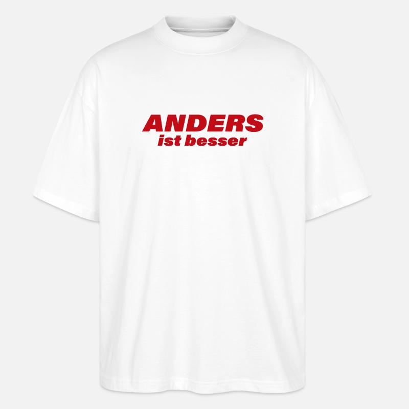 DIFFÉRENT, C’EST MIEUX - T-shirt bio Blaster 2.0 coupe oversize Stanley/Stella Unisexe - blanc