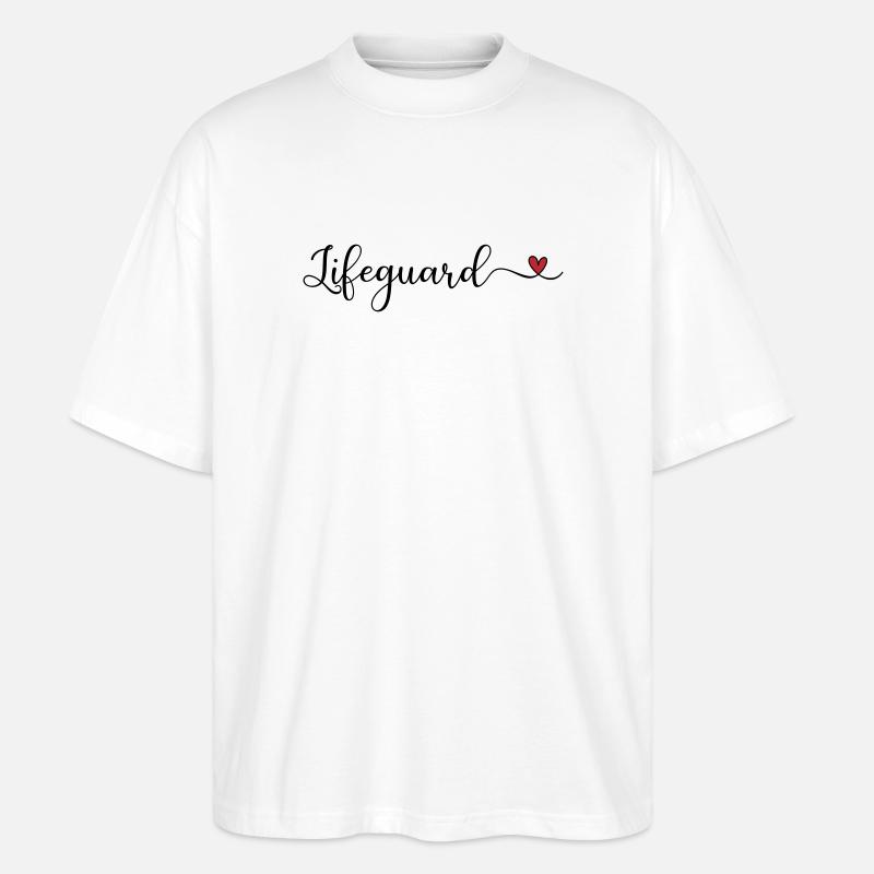 Maître nageur - T-shirt bio Blaster 2.0 coupe oversize Stanley/Stella Unisexe - blanc