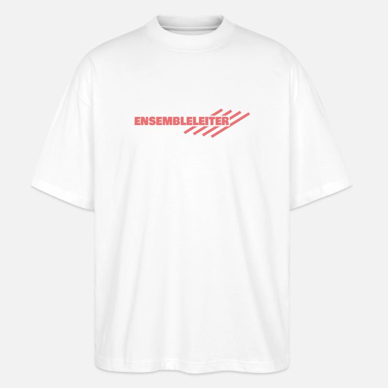 Gift for Ensemble Leader - Stanley/Stella Oversized Unisex Organic T-shirt Blaster 2.0 - white
