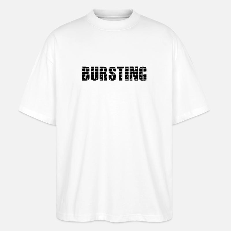 FIST BURSTING - Stanley/Stella Oversized Unisex Bio T-Shirt Blaster 2.0 - Weiß