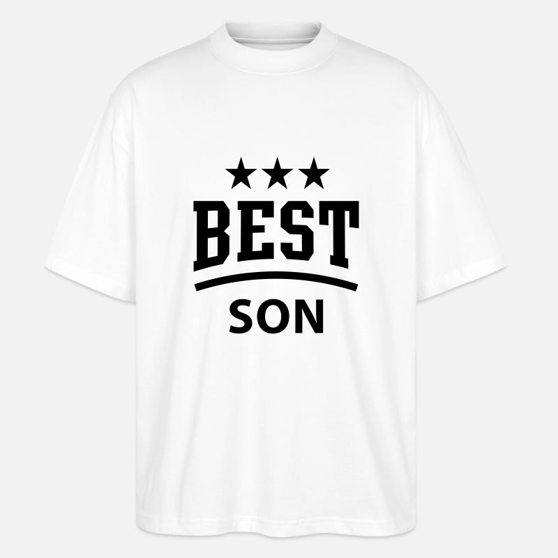 BEST SON 3 Star - Stanley/Stella Oversized Unisex Bio T-Shirt Blaster 2.0 - Weiß