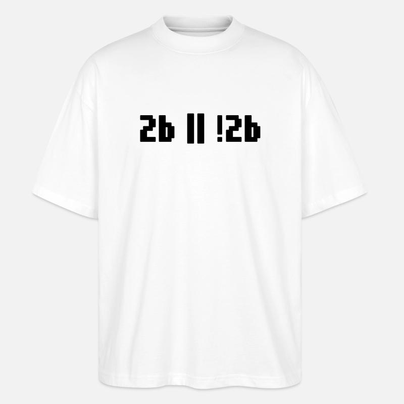 2b ou pas 2b – Programmeur de Shakespeare Hamlet - T-shirt bio Blaster 2.0 coupe oversize Stanley/Stella Unisexe - blanc