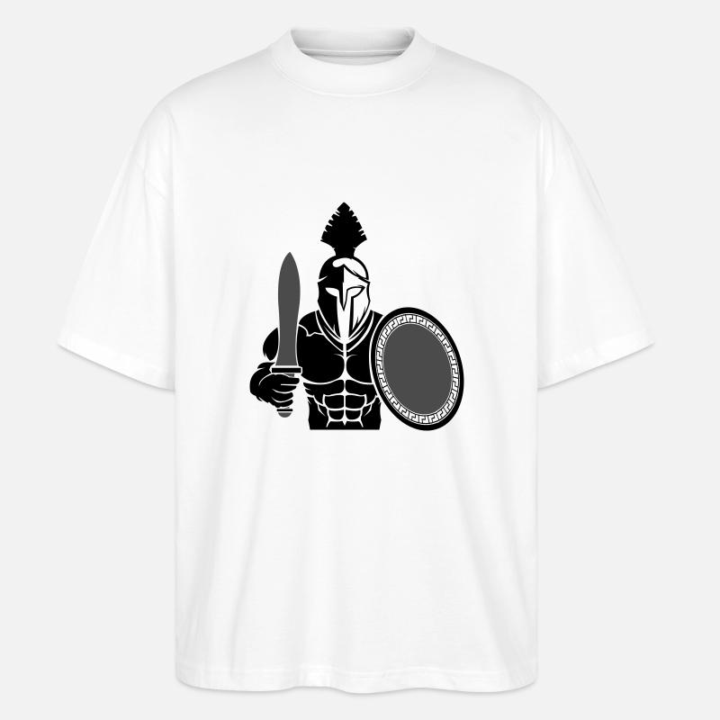 spartaner 02 - Stanley/Stella Oversized Unisex Bio T-Shirt Blaster 2.0 - Weiß