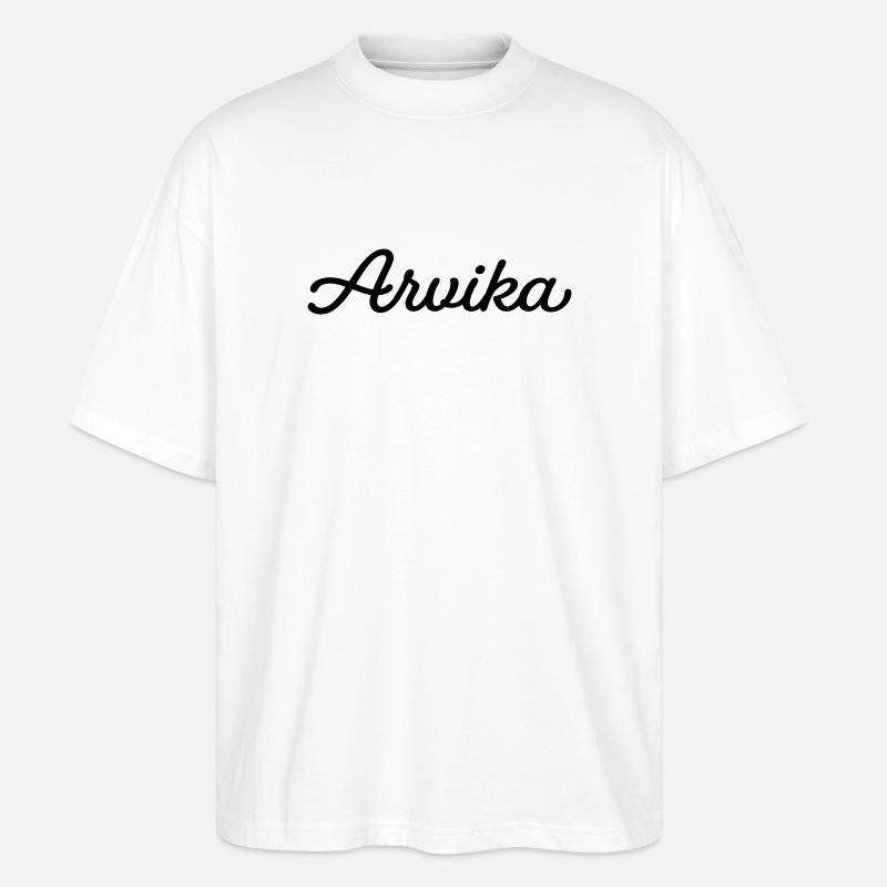 Arvika schwarz - Stanley/Stella Oversized Unisex Bio T-Shirt Blaster 2.0 - Weiß