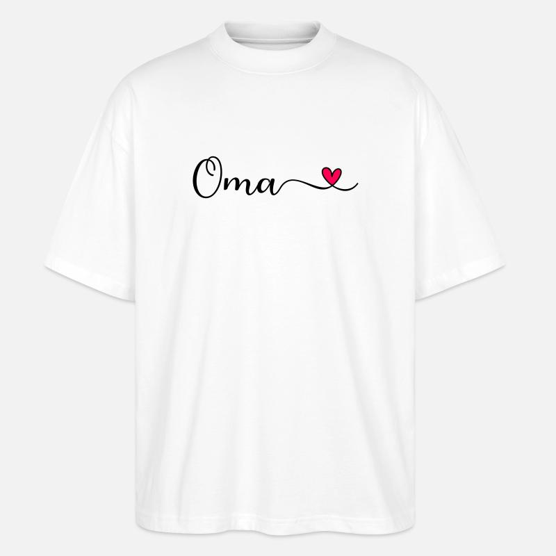 Oma - Stanley/Stella Oversized Unisex Bio T-Shirt Blaster 2.0 - Weiß
