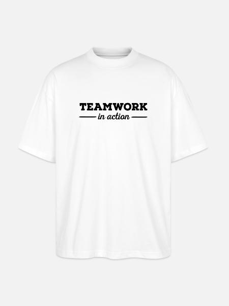 6061912 121161696 Teamwork - Stanley/Stella Oversized Unisex Bio T-Shirt Blaster 2.0 - Weiß