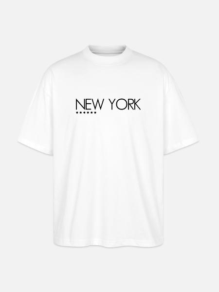 New York - Stanley/Stella Oversized Unisex Organic T-shirt Blaster 2.0 - white