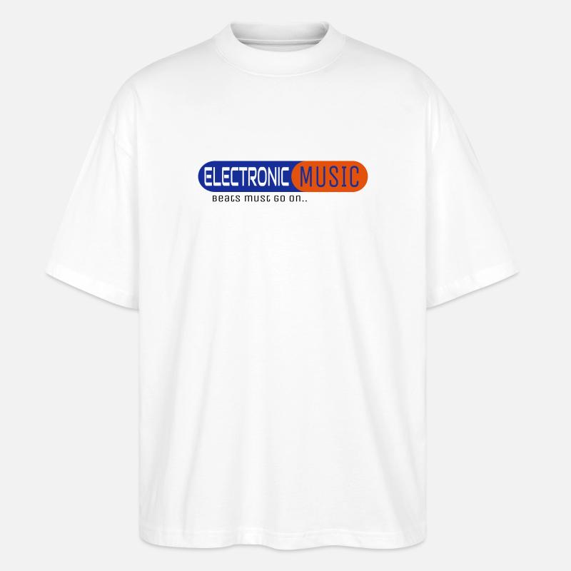 Electronic Music - Stanley/Stella Oversized Unisex Bio T-Shirt Blaster 2.0 - Weiß