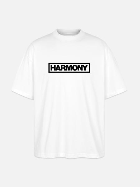 Typo HARMONY Contour 1C - Stanley/Stella Oversized Unisex Organic T-shirt Blaster 2.0 - white