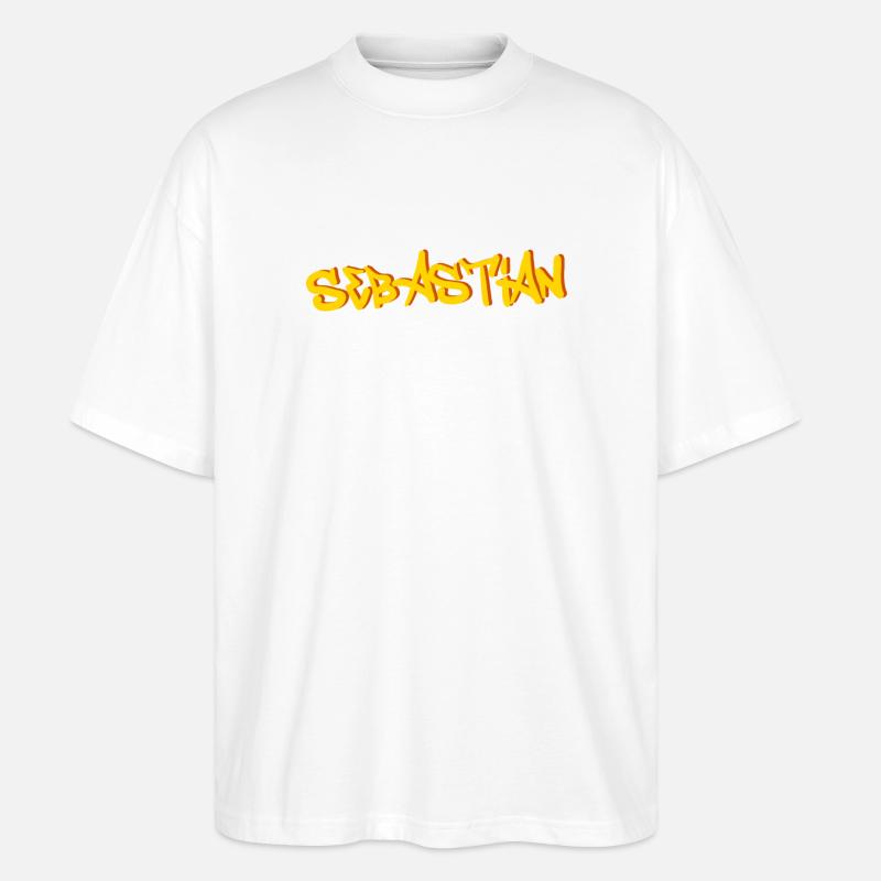 Sebastian - Stanley/Stella Oversized Unisex Bio T-Shirt Blaster 2.0 - Weiß