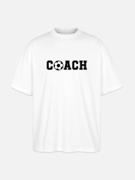 Football Coash - Stanley/Stella Oversized Unisex Organic T-shirt Blaster 2.0 - white