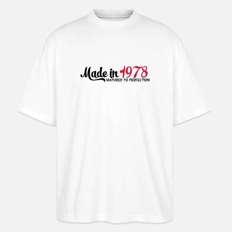 1978 - Stanley/Stella Oversized Unisex Bio T-Shirt Blaster 2.0 - Weiß