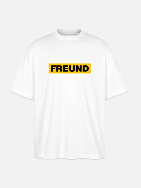 Freund - Stanley/Stella Oversized Unisex Bio T-Shirt Blaster 2.0 - Weiß