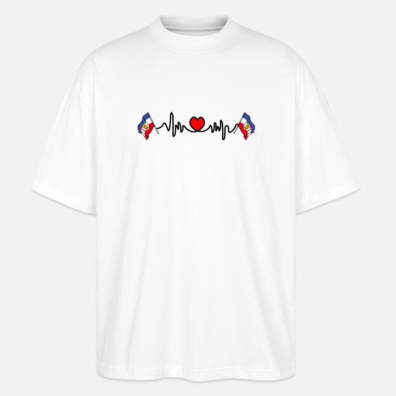 Herzfrequenz-Cardio für Schleswig Holstein - Stanley/Stella Oversized Unisex Bio T-Shirt Blaster 2.0 - Weiß