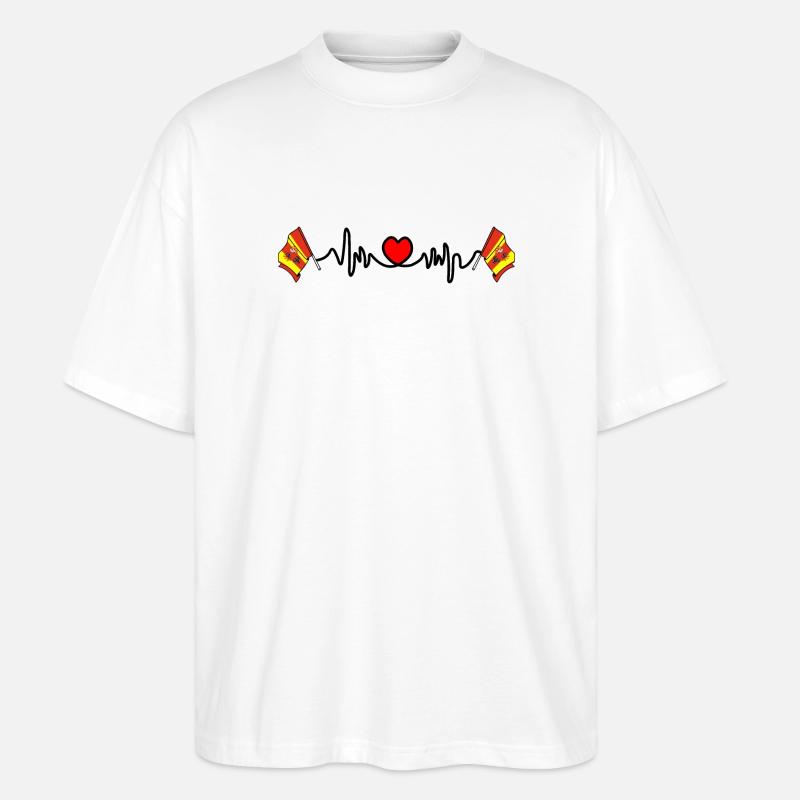 Herzfrequenz-Cardio für Lodz - Stanley/Stella Oversized Unisex Bio T-Shirt Blaster 2.0 - Weiß