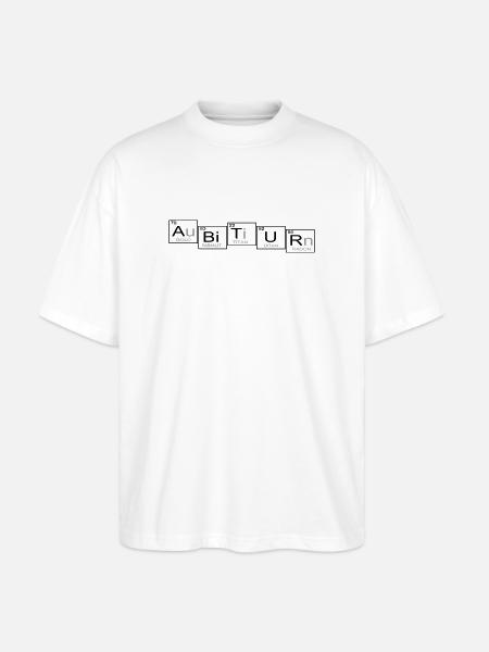 Abitur - Stanley/Stella Oversized Unisex Bio T-Shirt Blaster 2.0 - Weiß