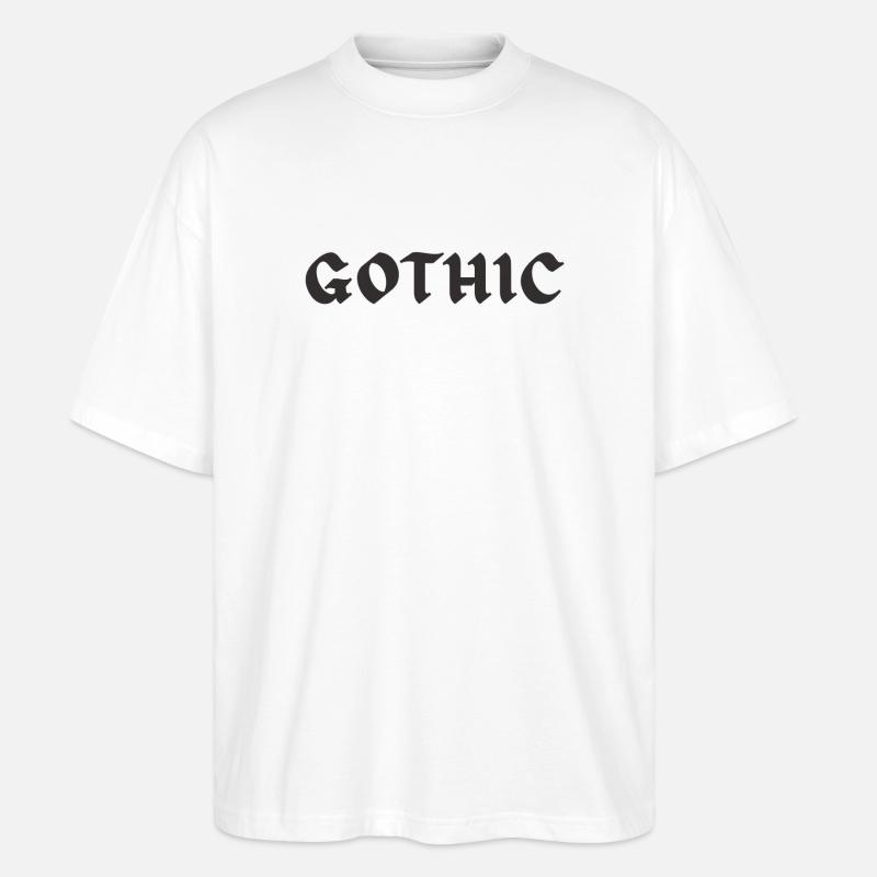 Gothic Black Edition - Stanley/Stella Oversized Unisex Bio T-Shirt Blaster 2.0 - Weiß