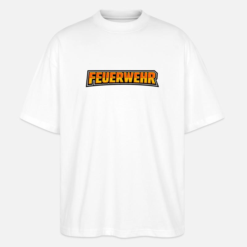 Logo des Fires Flames - T-shirt bio Blaster 2.0 coupe oversize Stanley/Stella Unisexe - blanc