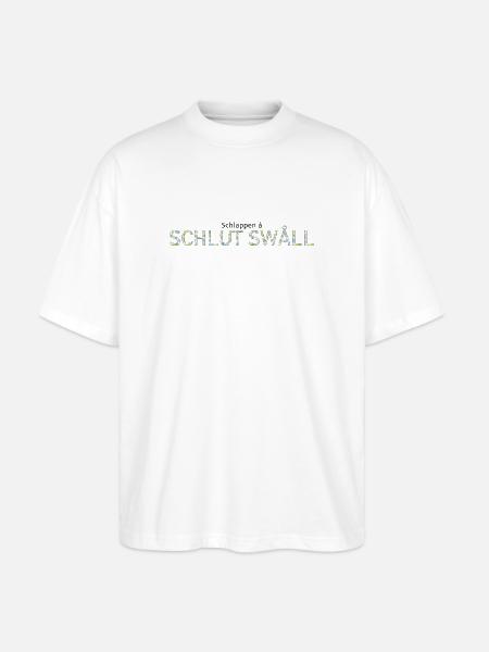Schlut swåll - Ekologisk Oversized T-shirt Unisex Stanley/Stella Blaster 2.0 - vit