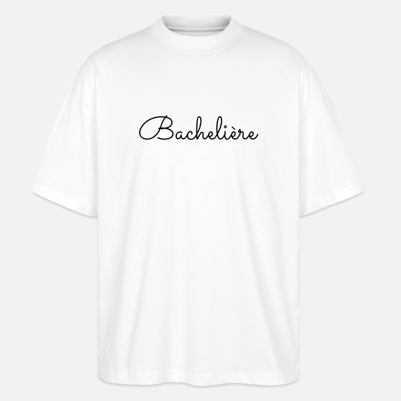 Bachelière - T-shirt bio Blaster 2.0 coupe oversize Stanley/Stella Unisexe - blanc