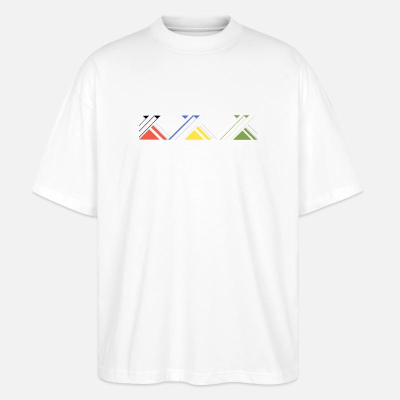 Triad of Emerging Forms - Stanley/Stella Oversized Unisex Organic T-shirt Blaster 2.0 - white