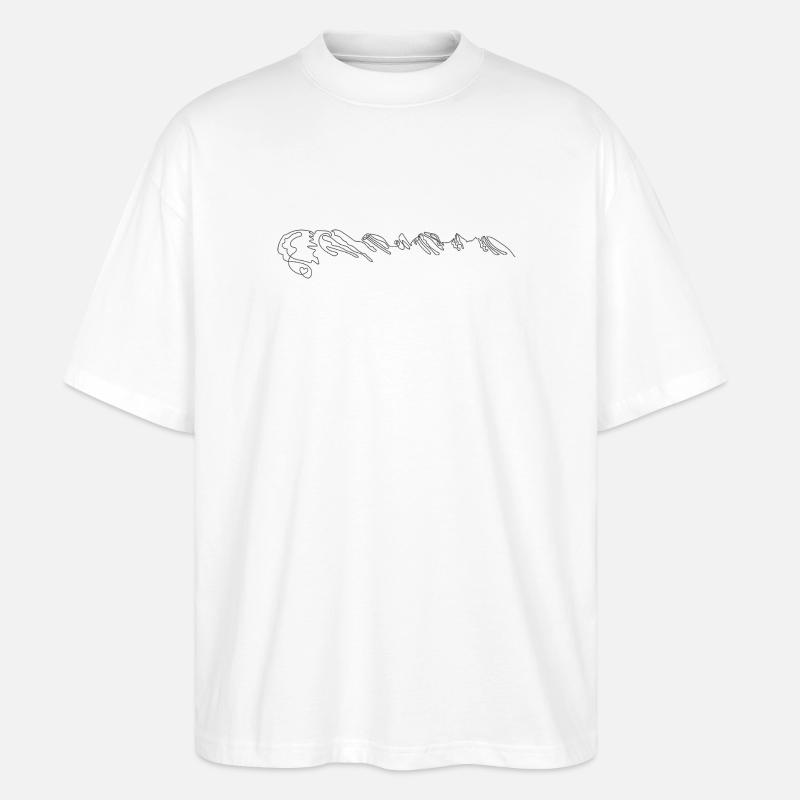 V75504-Churfirsten3D-Large - T-shirt bio Blaster 2.0 coupe oversize Stanley/Stella Unisexe - blanc