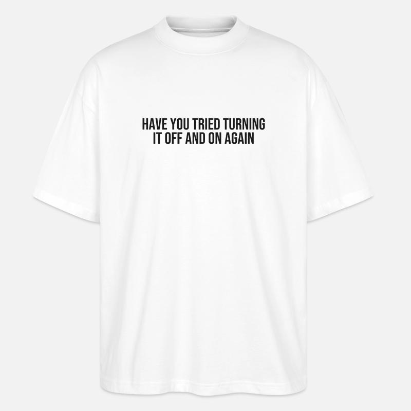 Support technique informatique - T-shirt bio Blaster 2.0 coupe oversize Stanley/Stella Unisexe - blanc