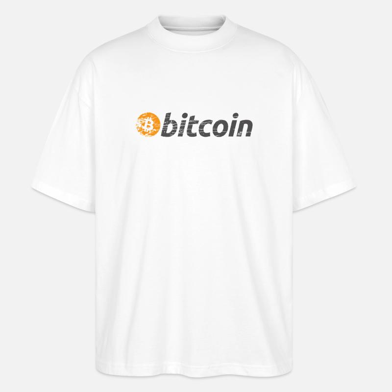 Bitcoin Logo Original BTC - T-shirt bio Blaster 2.0 coupe oversize Stanley/Stella Unisexe - blanc