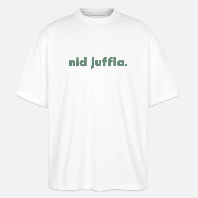 nid juffla. - Stanley/Stella Oversized Unisex Bio T-Shirt Blaster 2.0 - Weiß