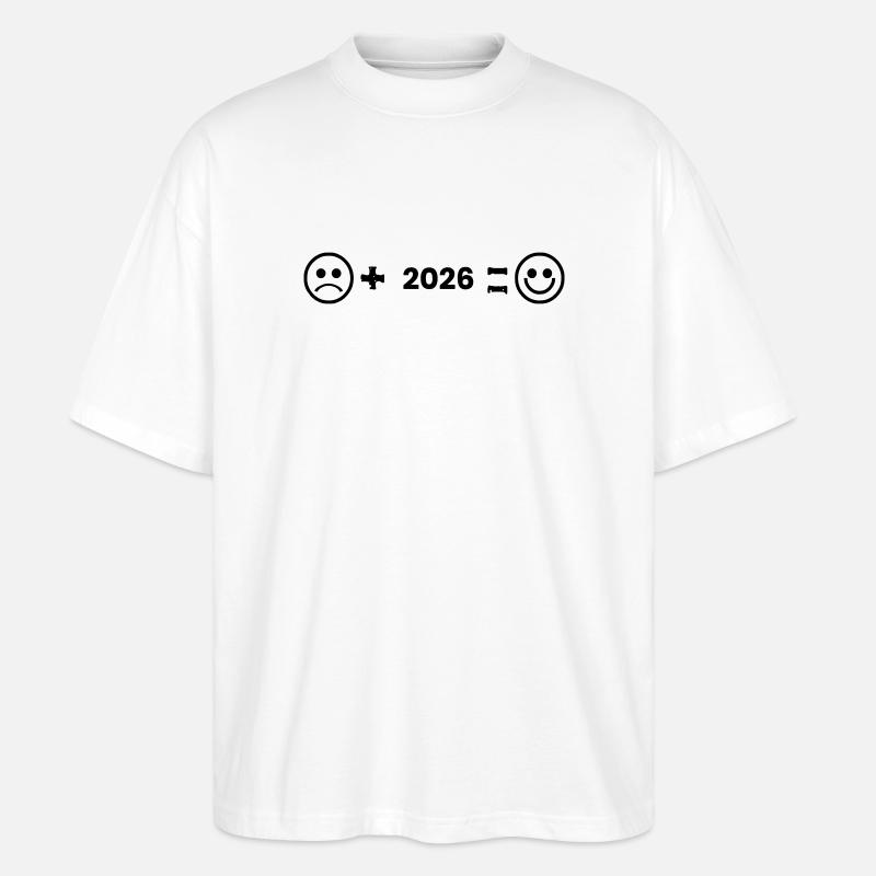 gluecklich_2026 - Stanley/Stella Oversized Unisex Bio T-Shirt Blaster 2.0 - Weiß