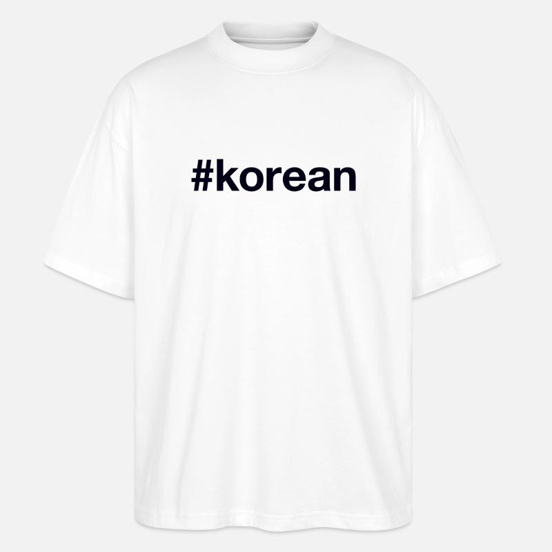 Corée Coréenne - T-shirt bio Blaster 2.0 coupe oversize Stanley/Stella Unisexe - blanc