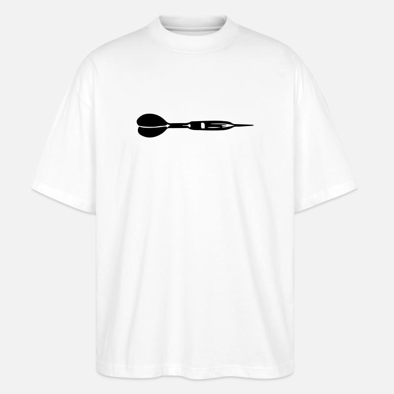 Icône de fléchettes - T-shirt bio Blaster 2.0 coupe oversize Stanley/Stella Unisexe - blanc