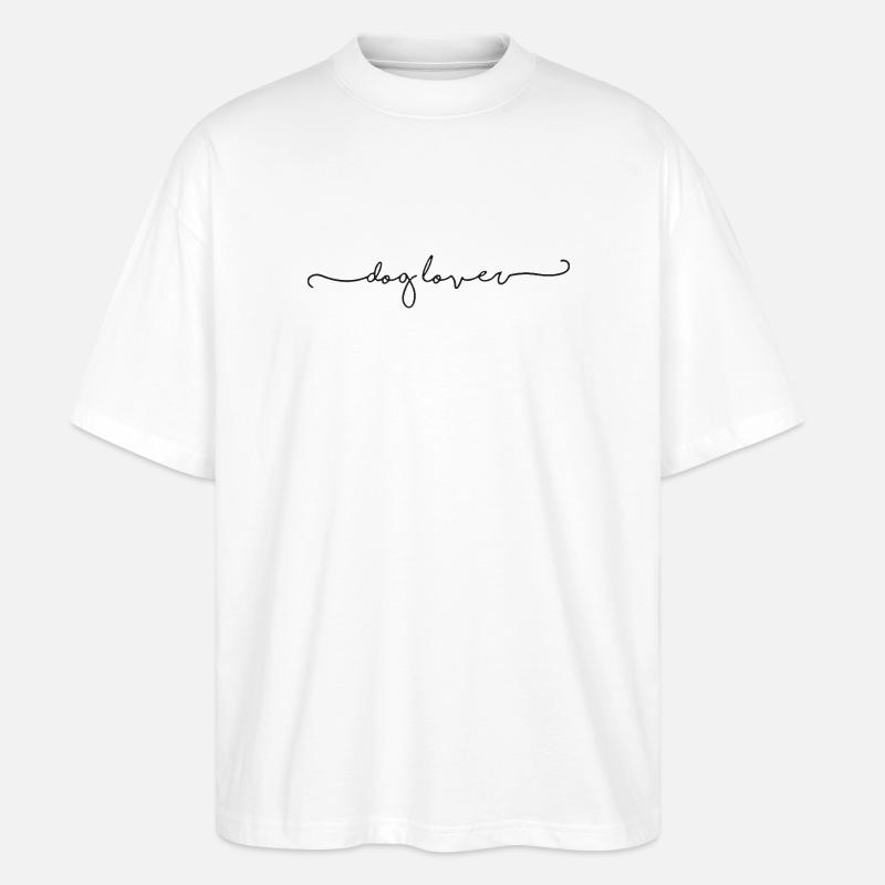 Dog Lover - Stanley/Stella Oversized Unisex Bio T-Shirt Blaster 2.0 - Weiß