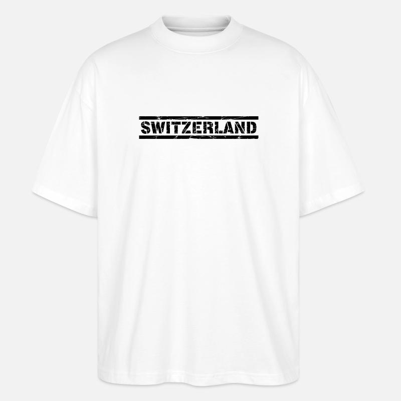 Switzerland - Stanley/Stella Oversized Unisex Bio T-Shirt Blaster 2.0 - Weiß